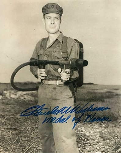 Hershel Woody Williams potpisao Autogram 8x10 Fotografija - Moh Medal of Honor WW2 Hero - Autographed MLB fotografije