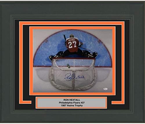 Uokvireni autogramirani/potpisani Ron Hextall Philadelphia Flyers 16x20 Hokejska fotografija JSA CoA