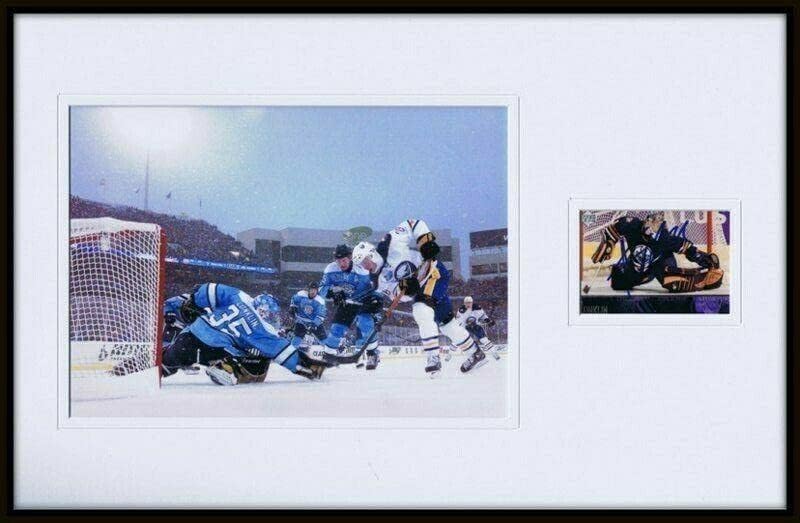 Ty Conklin potpisan uokviren 11x17 prikaz fotoaparata JSA 2008 Zimski klasični pingvini - Autografirani NHL fotografije