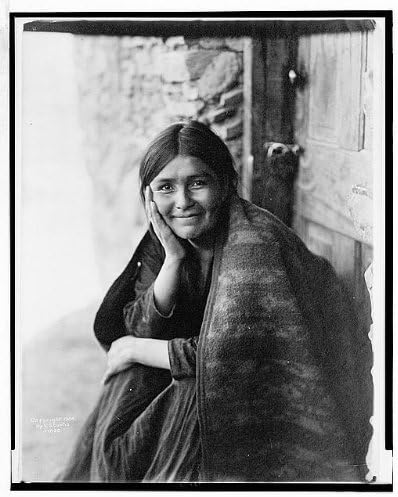 PovijesnaFindings Foto: Avaho osmijeh, Navajo žena, nasmijani, Indijanci Sjeverne Amerike, Edward S. Curtis