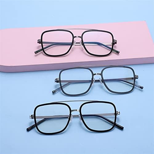 Čitanje naočala, modne metalne naočale s kvadratnim naočalama Žene muškarci, čitatelji naočala protiv zasjača/očiju