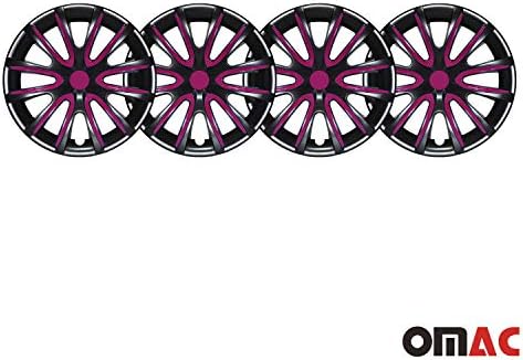 OMAC 16 inčni hubcaps za Jeep Grand Cherokee Black i Violet 4 PCS. Poklopac naplataka na kotači