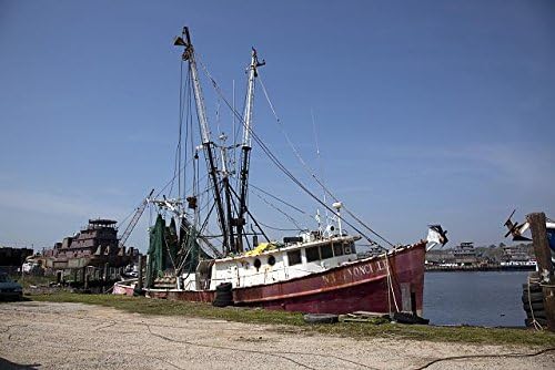 PovijesnaFindings Foto: Bayou La Batre, Alabama, luka za preradu morskih plodova, ribarsko selo, čamci škampi, 1