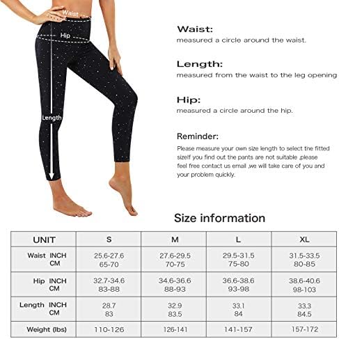 KDD gamaše za žene visokog struka za kontrolu trbuha vježbanja joge hlače s unutarnjim džepovima koji trče gamaše u teretani
