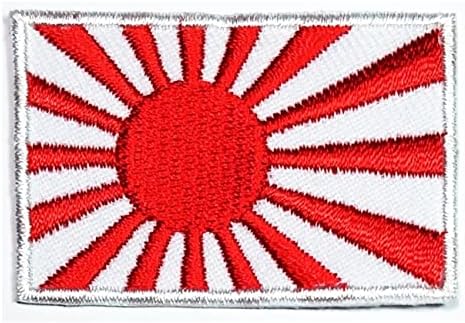 Brisači od 3 komada 1. 1 do 1 do 6 inča. Mini zakrpa japanske zastave, zastava zemlje, vezena aplikacija, amblem, Uniforma, vojna taktička