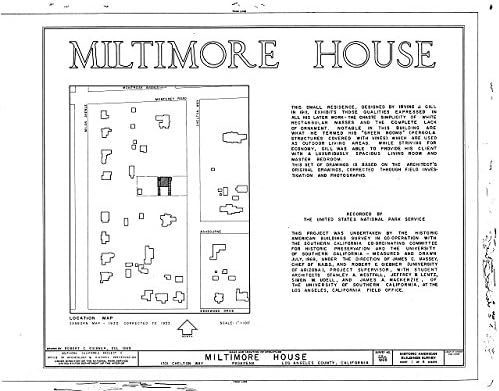 PovijesnaFindings Foto: Miltimore House, 1301 Chelton Way, Pasadena, okrug Los Angeles, Kalifornija, Kalifornija