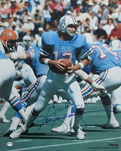 Ken Stabler Hof Houston Oilers Potpisan/Autografirano 16x20 Photo PSA/DNA 154340 - Autografirane NFL fotografije