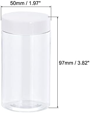 okrugle plastične staklenke od 5 oz/ 150 ml, prozirne prazne posude sa širokim ustima za organiziranje, 20kom
