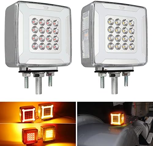 2.2. kvadratni dvosmjerni pokazivač smjera LED svjetla na stupu krila u jantarnoj / crvenoj boji 47 LED žarulja, trostruko stražnje