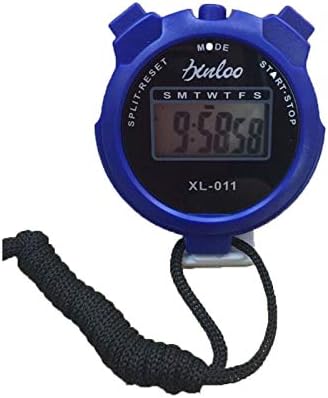 ToolOfLife LCD Stopwatch Handheld Counter Timer Digital Sport Datum Electronic Timer za djecu ili trener Blue