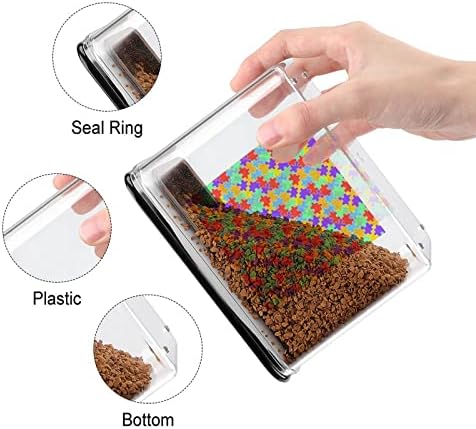 Spremnik za pohranu hrane s uzorkom LGBT slagalice plastične prozirne kutije za pohranu s nepropusnim poklopcem